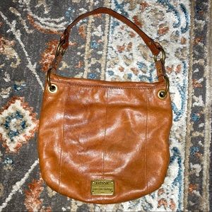FOSSIL 100% Leather Saddle Shoulder Bag